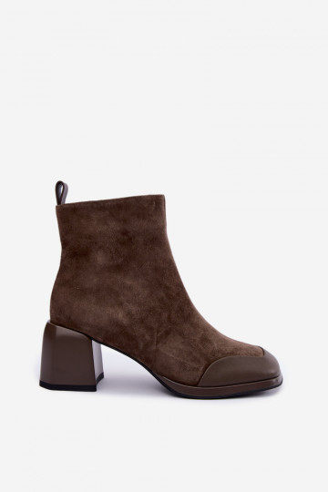 Botas de camurça chaki isoladas com saltos Artiker 59C1297 2