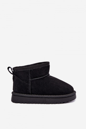 Botas de neve pretas para crianças com forro de pelo dentro Mireya 2