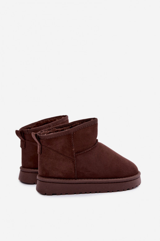 Botas de neve isoladas para crianças com forro de pelo dentro Czekolado Mireya