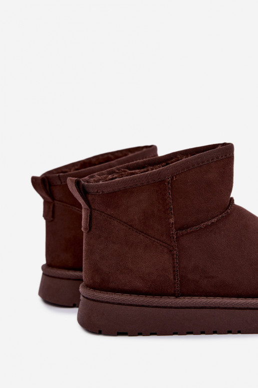 Botas de neve isoladas para crianças com forro de pelo dentro Czekolado Mireya
