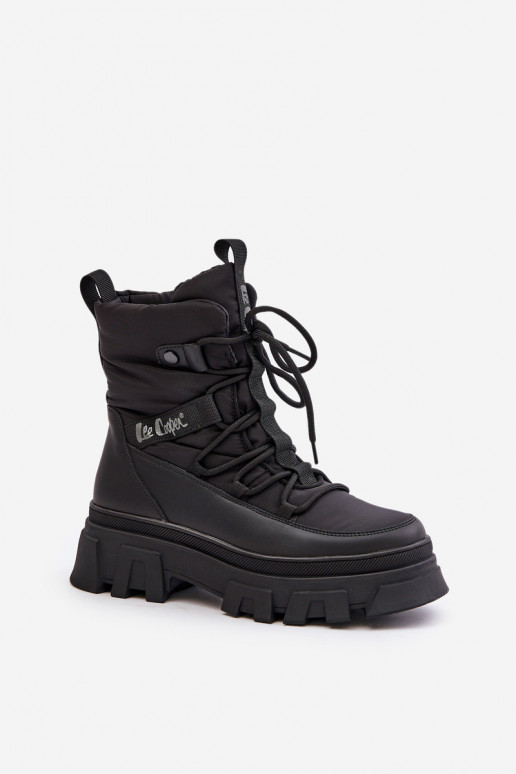 Botas de neve pretas para mulheres Lee Cooper LCJ-24-47-3144