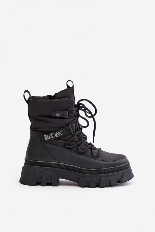 Botas de neve pretas para mulheres Lee Cooper LCJ-24-47-3144