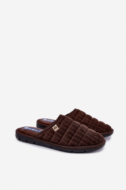 Chinelos marrons para homens Inblu 91000034