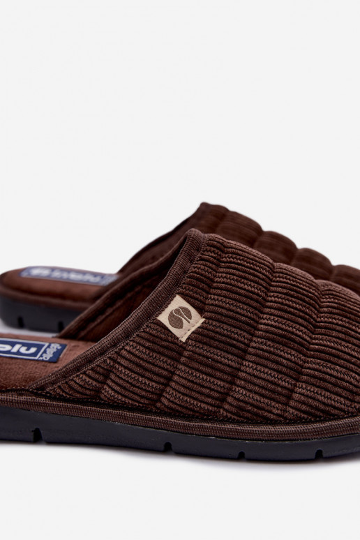 Chinelos marrons para homens Inblu 91000034