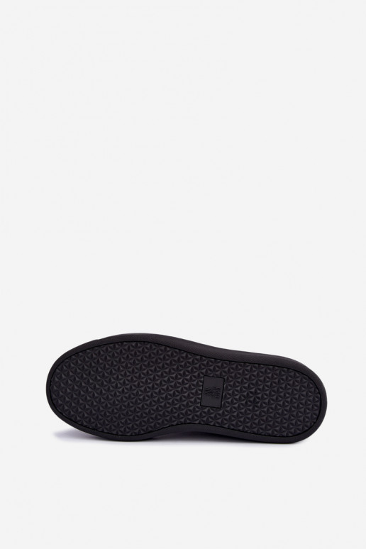 Tênis pretos para homens com plataforma Big Star UU174291
