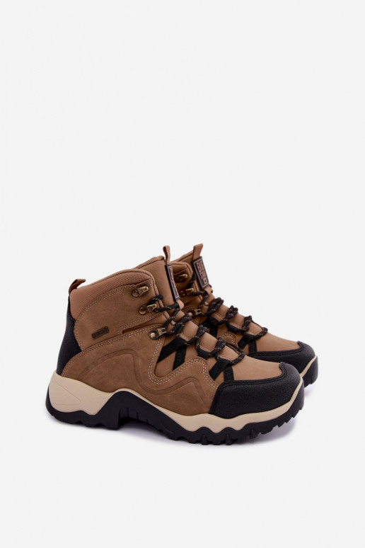 Botas de caminhada marrons para homens Big Star UU174182 HI-Poly System