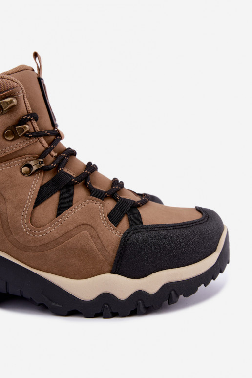 Botas de caminhada marrons para homens Big Star UU174182 HI-Poly System