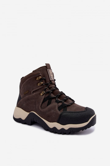 botas de caminhada para homens Big Star UU174183 HI-Poly System marrom escuro