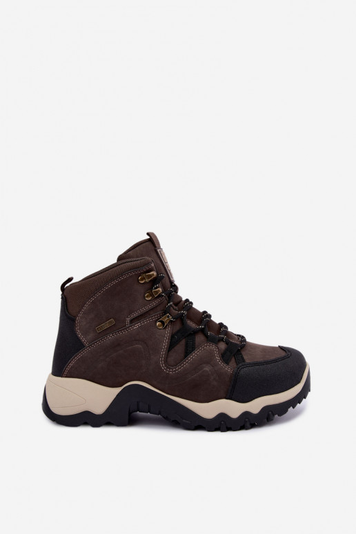 Botas de caminhada marrons escuras para homens Big Star UU174183 HI-Poly System