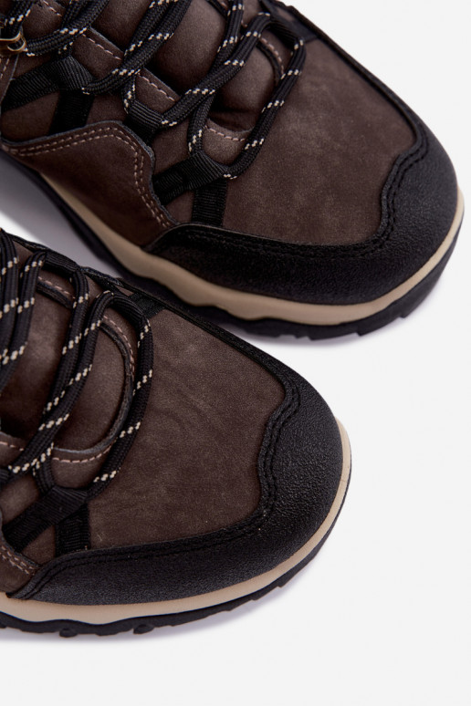 Botas de caminhada marrons escuras para homens Big Star UU174183 HI-Poly System
