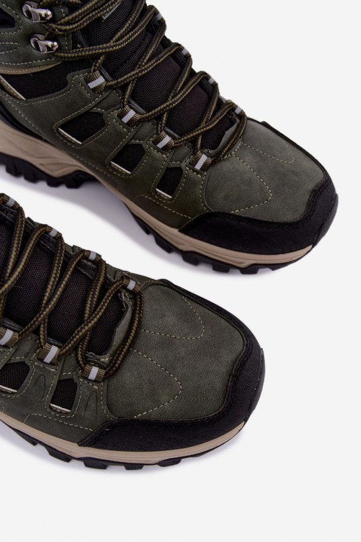 Botas de caminhada verdes isoladas para homens Big Star UU174315