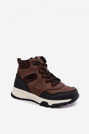 Botas marrons escuras isoladas para crianças Big Star UU374003