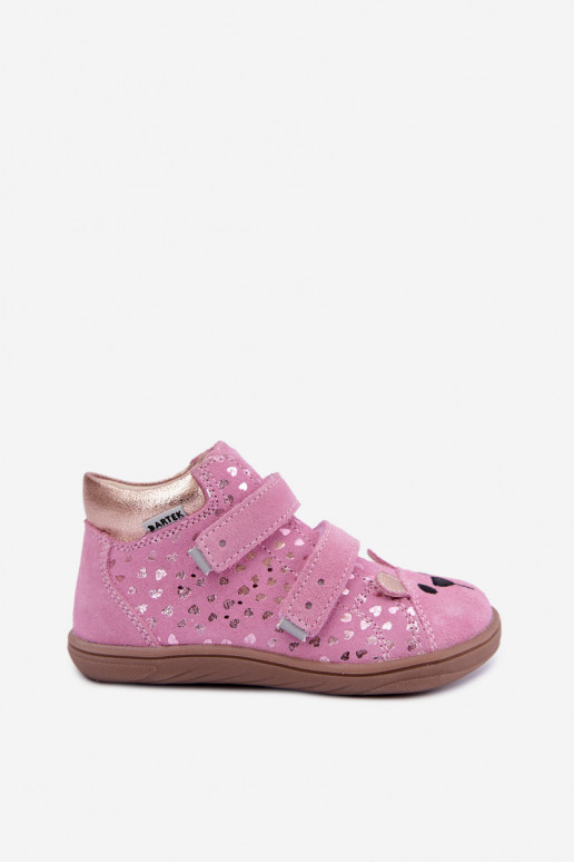 Sapatos rosa para crianças com corações Bartek 8631965