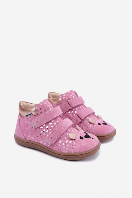Sapatos rosa para crianças com corações Bartek 8631965