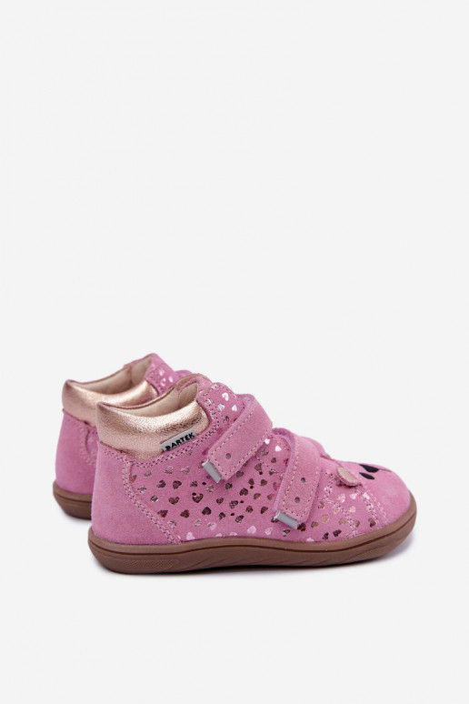 Sapatos rosa para crianças com corações Bartek 8631965