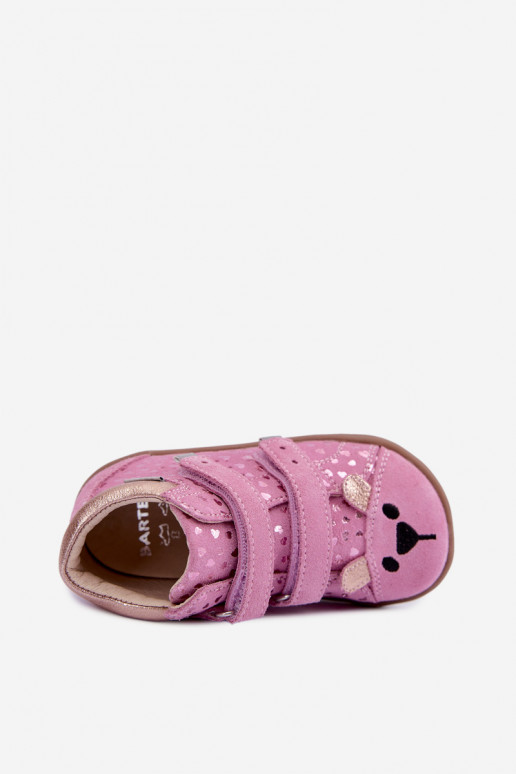 Sapatos rosa para crianças com corações Bartek 8631965