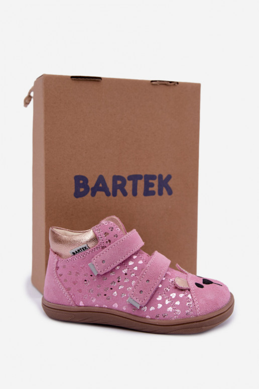 Sapatos rosa para crianças com corações Bartek 8631965