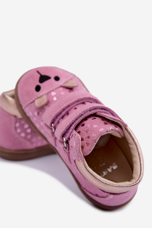 Sapatos rosa para crianças com corações Bartek 8631965