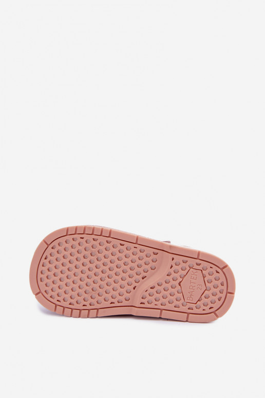 Sandálias femininas para crianças Bartek 8550069 em rosa