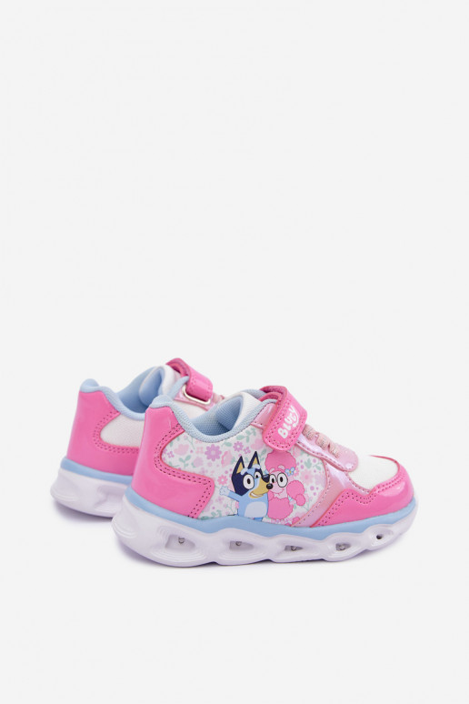 Ténis infantis Bluey com sola brilhante 8704215 em rosa