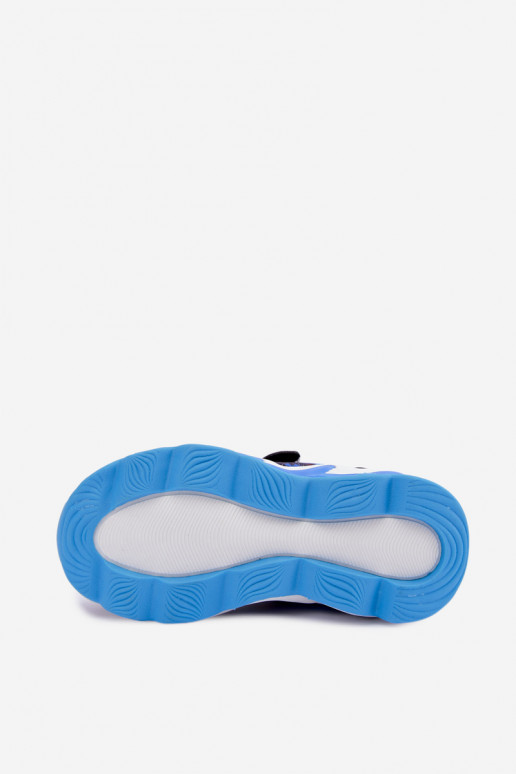 Sapatilhas para meninos Sonic com sola brilhante 8702946 em azul escuro