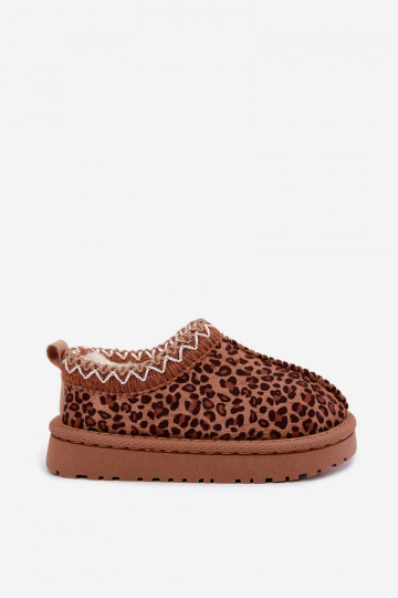 Botas de neve infantis com estampa de leopardo Ysmerine 2