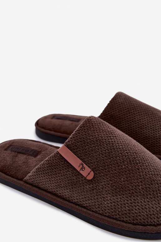 chinelo masculino em cor marrom Dervan