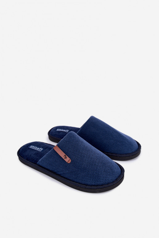 chinelo masculino em cor azul escuro Dervan