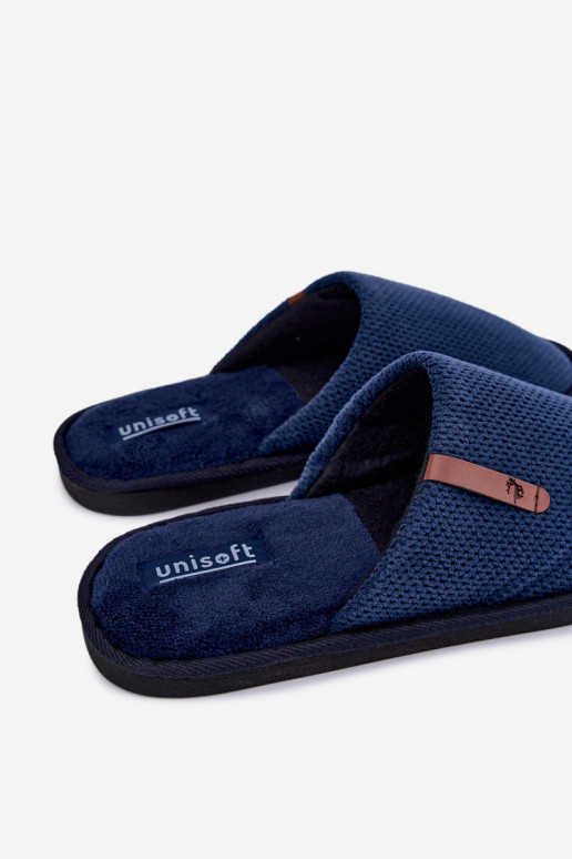 chinelo masculino em cor azul escuro Dervan