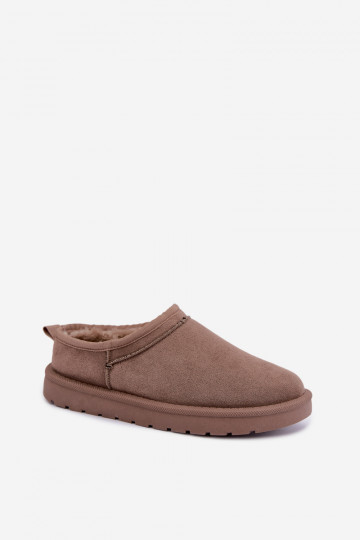 botas de neve femininas baixas na cor areia Rosmina
