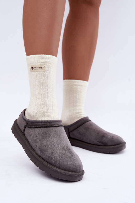 botas de neve femininas baixas na cor cinza Rosmina