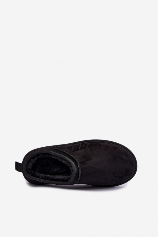 botas de neve femininas baixas na cor preta Rosmina