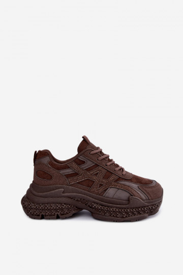 Ténis com decoração na cor chocolate Amselle 2