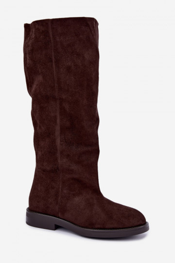 Botas acima do joelho com saltos largos Pavellea