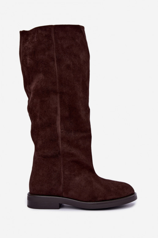 Botas acima do joelho com saltos largos Pavellea