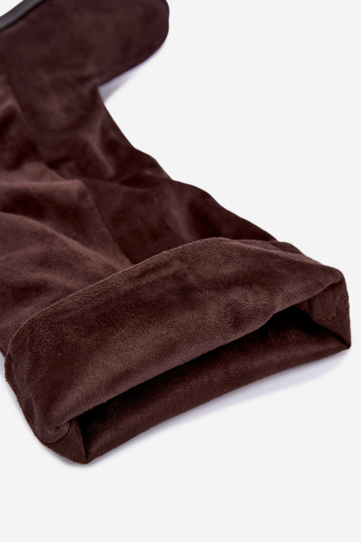Botas acima do joelho com saltos largos Pavellea