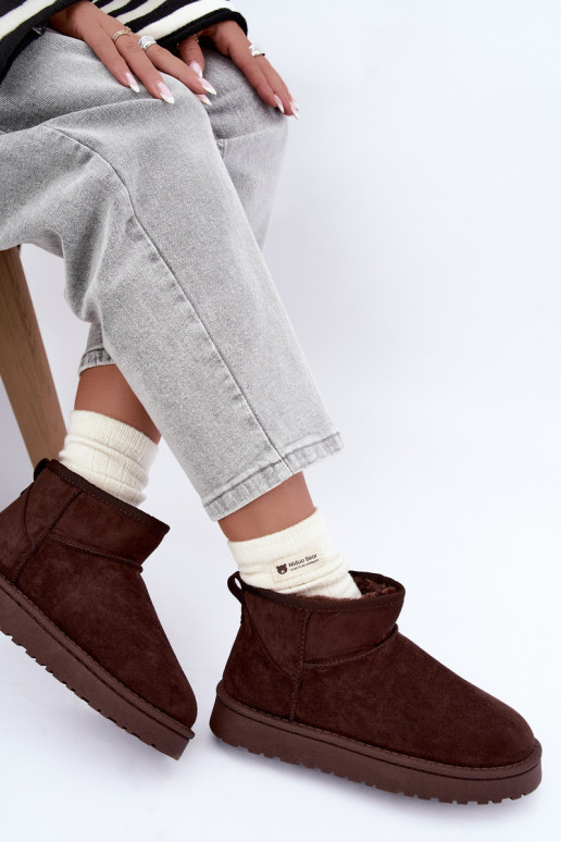 Botas de neve femininas CzekoladoĮe Rosienne