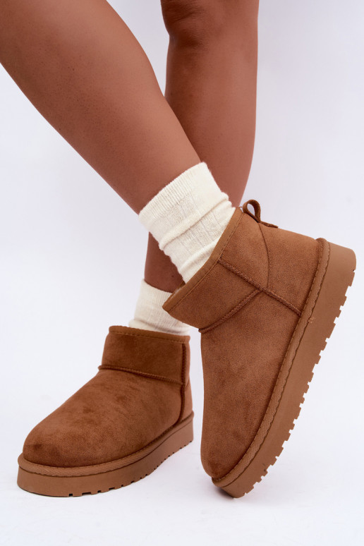 Botas de neve femininas na cor marrom Rosienne