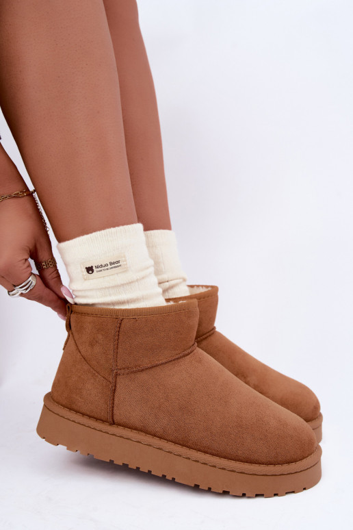 Botas de neve femininas na cor marrom Rosienne
