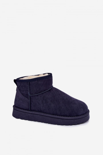 Botas de neve femininas na cor azul escuro Rosienne