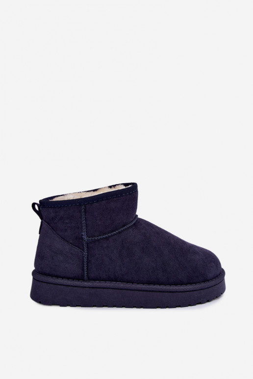 Botas de neve femininas na cor azul escuro Rosienne