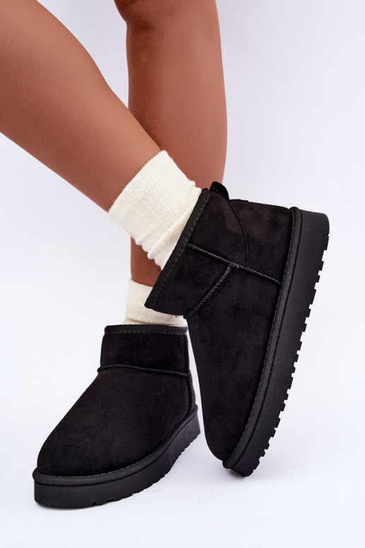 Botas de neve femininas na cor preta Rosienne