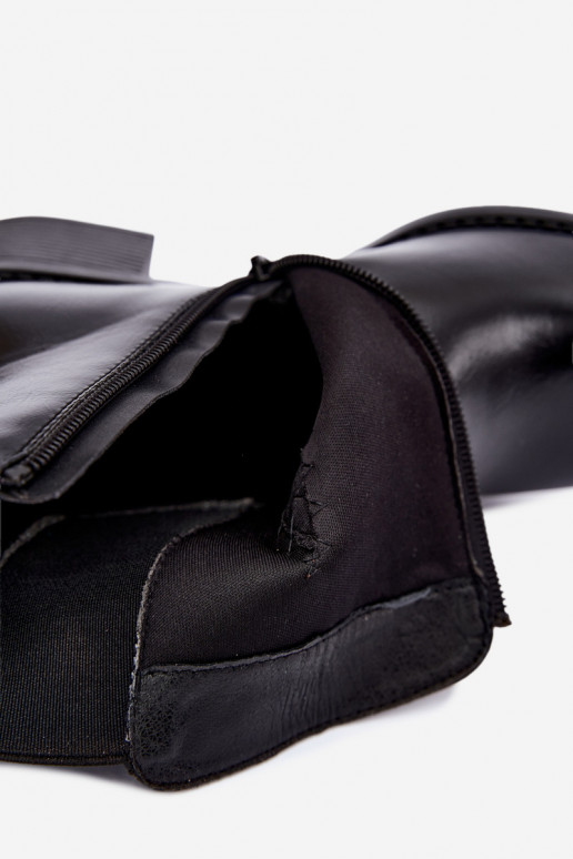 Botins elegantes femininos na cor preta Dalmora
