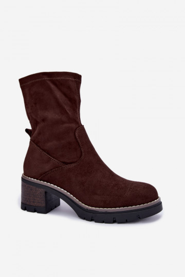 Botins femininos CzekoladoĮe Meldrenelle