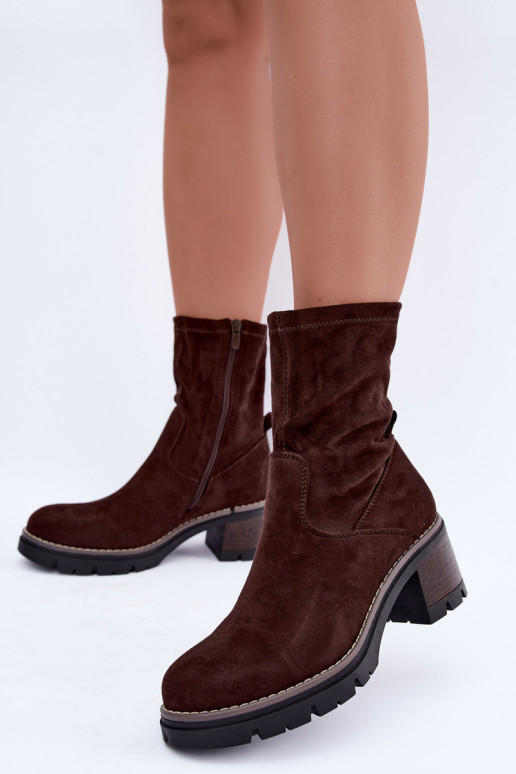 Botins femininos CzekoladoĮe Meldrenelle