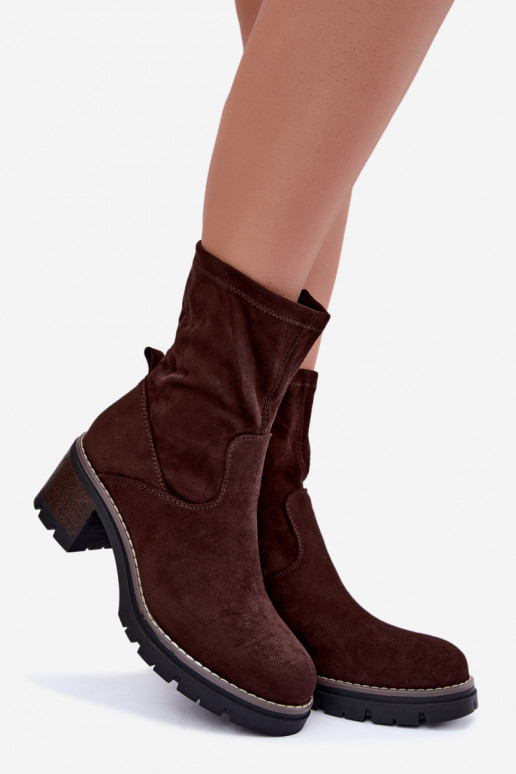Botins femininos CzekoladoĮe Meldrenelle
