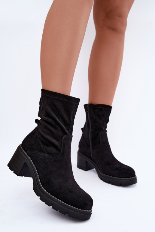Botins femininos na cor preta Meldrenelle