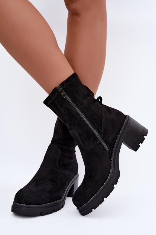 Botins femininos na cor preta Meldrenelle