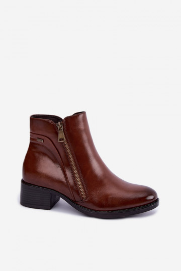 Botins marrons forrados Merseline