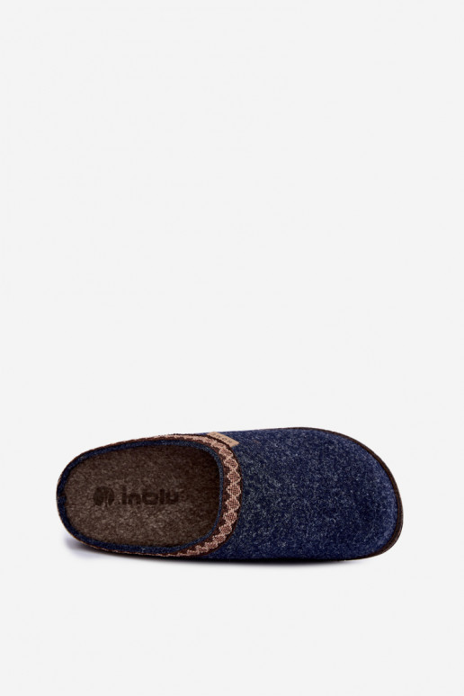 Chinelos femininos Inblu NL000009 azul escuro
